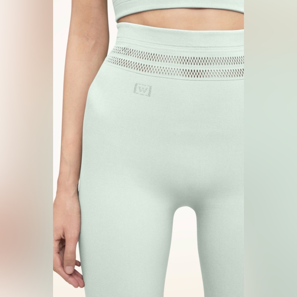 Wolford NWT Net Line Biker - Aqua size XS & Small - Picture 5 of 6
